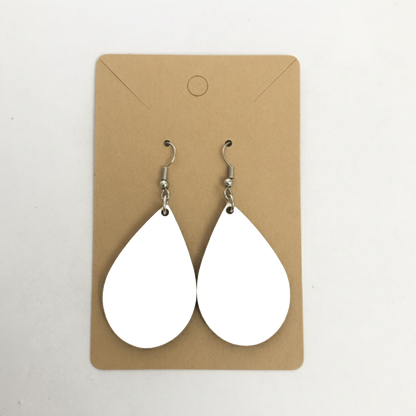 Personalized Water Drop Style Earrings – Double Sided