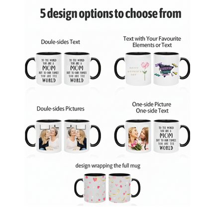 Personalized Coffee Mug-C Handle – 11 oz Different Colors