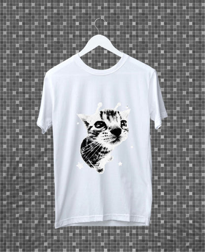 Y2K Alien Cat Meme Retro Silly Cat Vintage Kitty Funny Shirt T-Shirt