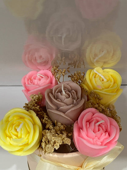 Personalized Rose Bouquet - Medium - Scented Candle