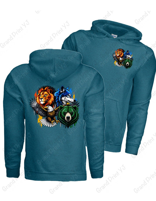 Animals Graphic Hoodie Adult and Youth
