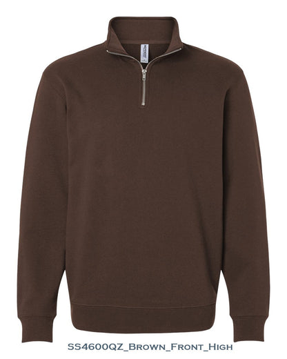 Custom Unisex Midweight Quarter-Zip Pullover - Independent Trading Co. SS4600QZ
