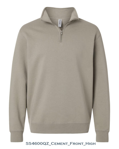 Custom Unisex Midweight Quarter-Zip Pullover - Independent Trading Co. SS4600QZ