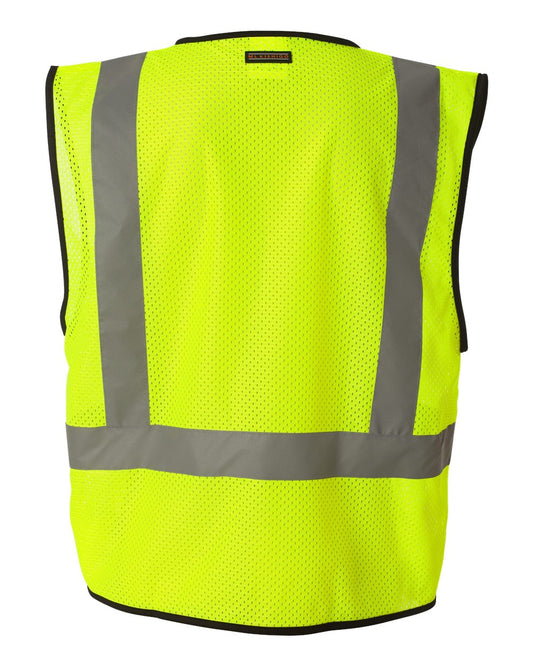 Custom Unisex Economy Single Pocket Hook-And-Loop Mesh Vest - Kishigo 1193-1194