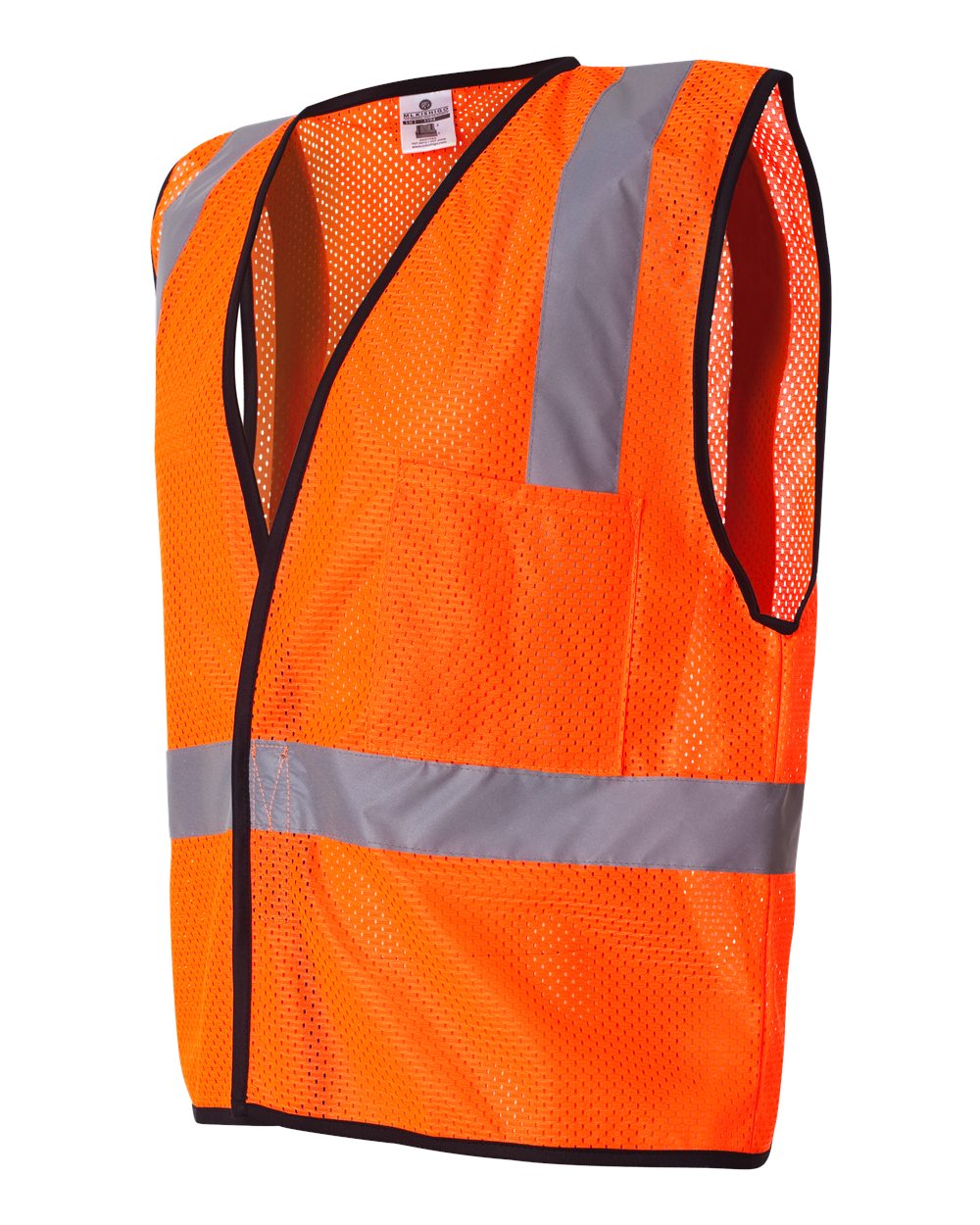 Custom Unisex Economy Single Pocket Hook-And-Loop Mesh Vest - Kishigo 1193-1194
