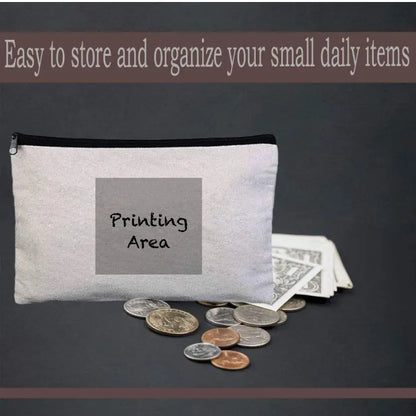 Personalized Canvas Zipper Storage Case – Custom Printed, Multi-Purpose Pouch Grand Print YJ