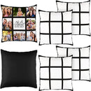 Pillow case personalized 1 piece Short Plush Polyester 9 Panel Sublimation Pillow Case Printed Blank Pillow Cushion Home Supplies. Price included printing. One size 40*40cm Grand Print YJ