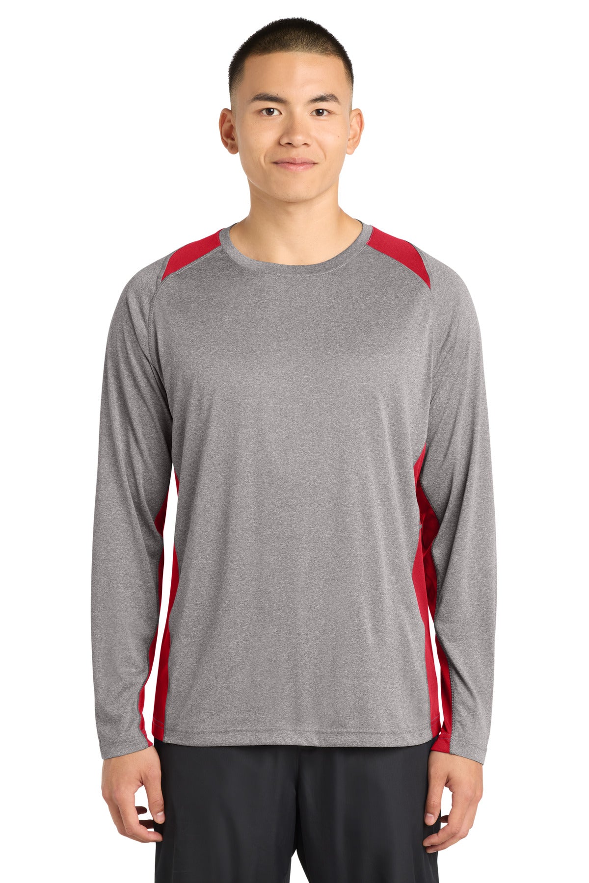 Vintage Heather/ True Red