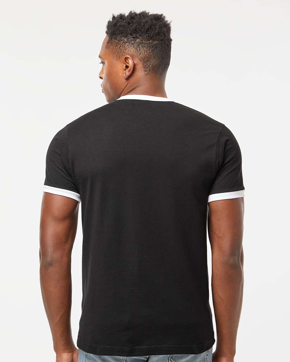 Customized Unisex Fine Jersey Ringer T-Shirt - Tultex 246