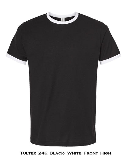 Customized Unisex Fine Jersey Ringer T-Shirt - Tultex 246