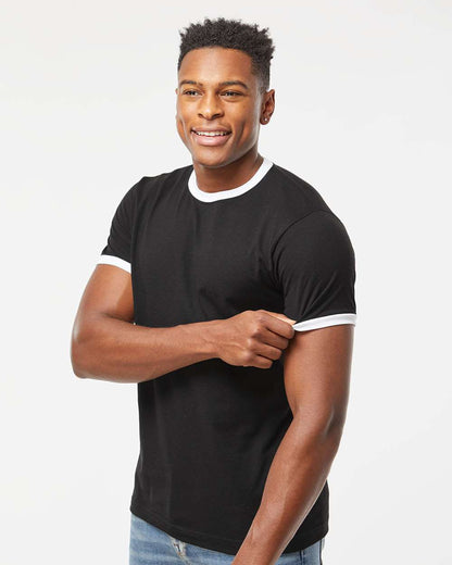 Customized Unisex Fine Jersey Ringer T-Shirt - Tultex 246