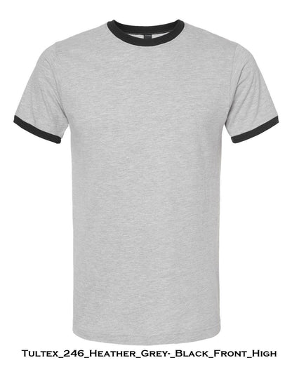Customized Unisex Fine Jersey Ringer T-Shirt - Tultex 246