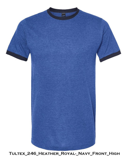Customized Unisex Fine Jersey Ringer T-Shirt - Tultex 246