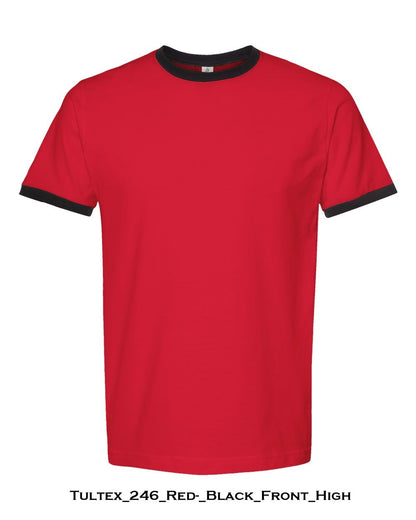 Customized Unisex Fine Jersey Ringer T-Shirt - Tultex 246
