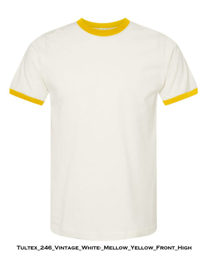 Customized Unisex Fine Jersey Ringer T-Shirt - Tultex 246