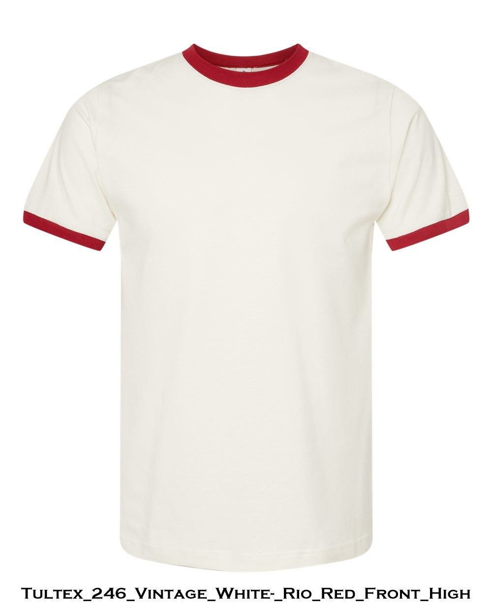 Customized Unisex Fine Jersey Ringer T-Shirt - Tultex 246