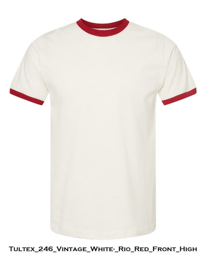 Customized Unisex Fine Jersey Ringer T-Shirt - Tultex 246