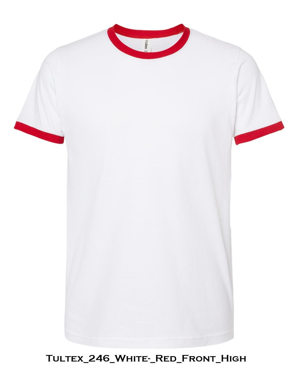Customized Unisex Fine Jersey Ringer T-Shirt - Tultex 246