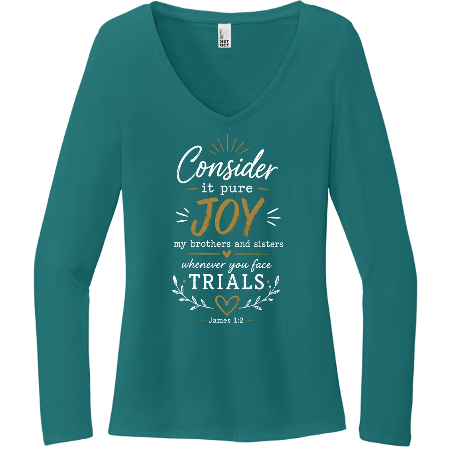 Heathered Teal - DT135 - FRONT