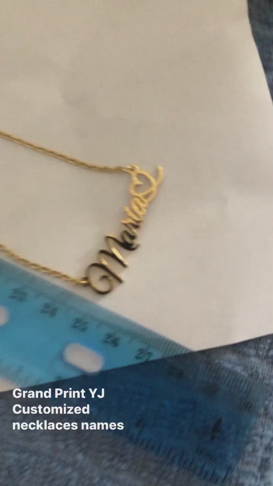 Custom Necklace Name English Arabic Letters